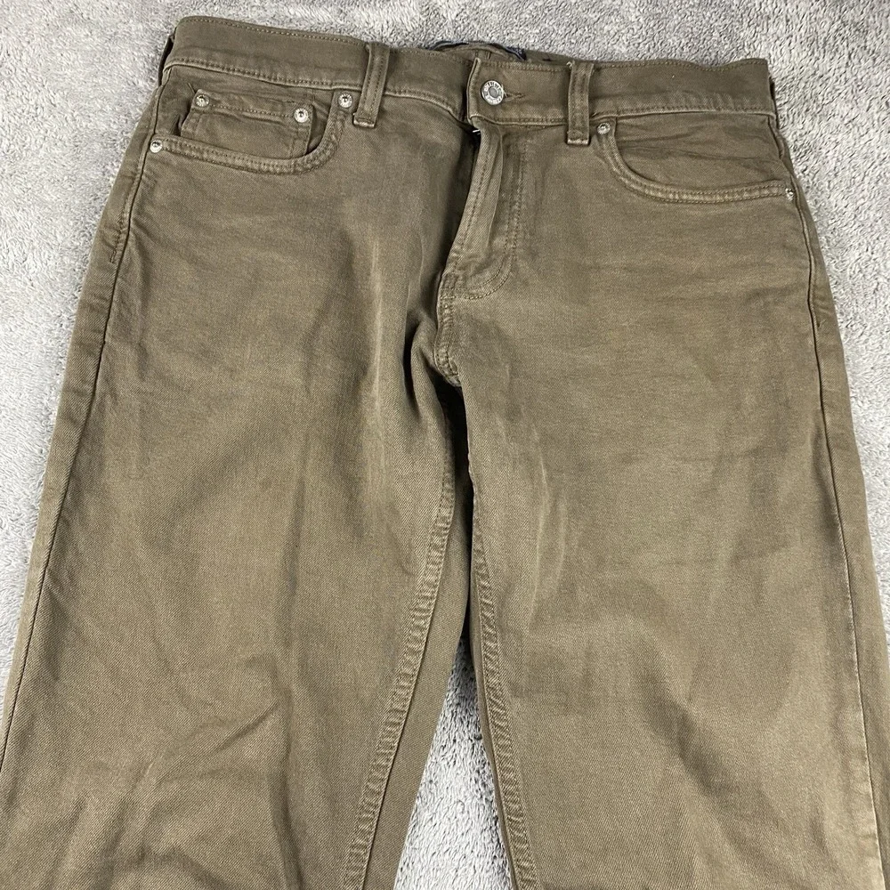 Hollister Epic Flex Slim Straight Jeans Mens 32x29 Tan‎ Low Rise